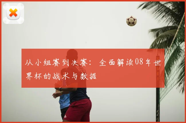 从小组赛到决赛:全面解读08年世界杯的战术与数据