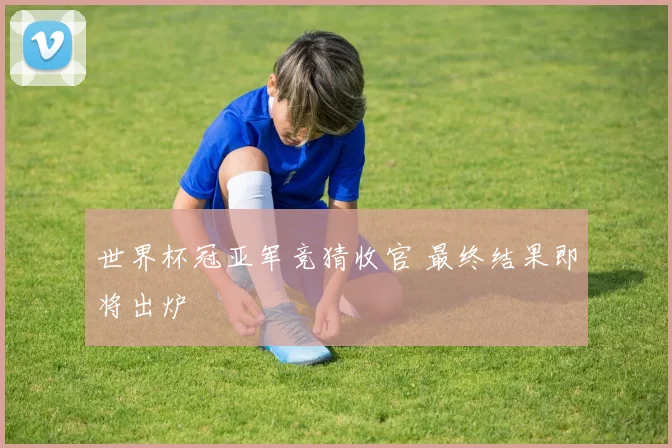 世界杯冠亚军竞猜收官 最终结果即将出炉