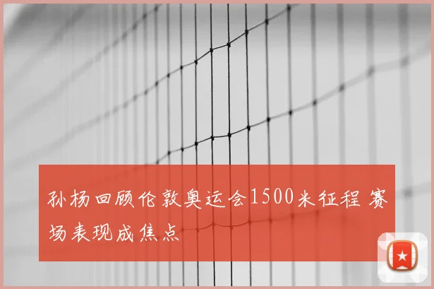 孙杨回顾伦敦奥运会1500米征程 赛场表现成焦点