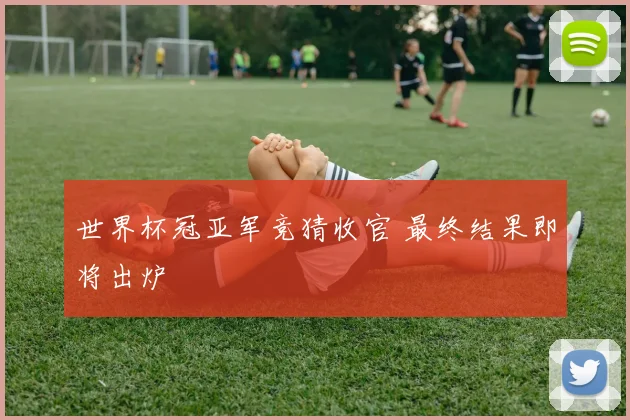 世界杯冠亚军竞猜收官 最终结果即将出炉