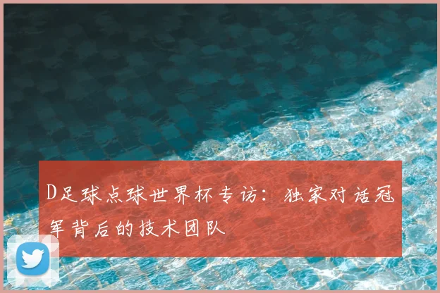D足球点球世界杯专访：独家对话冠军背后的技术团队